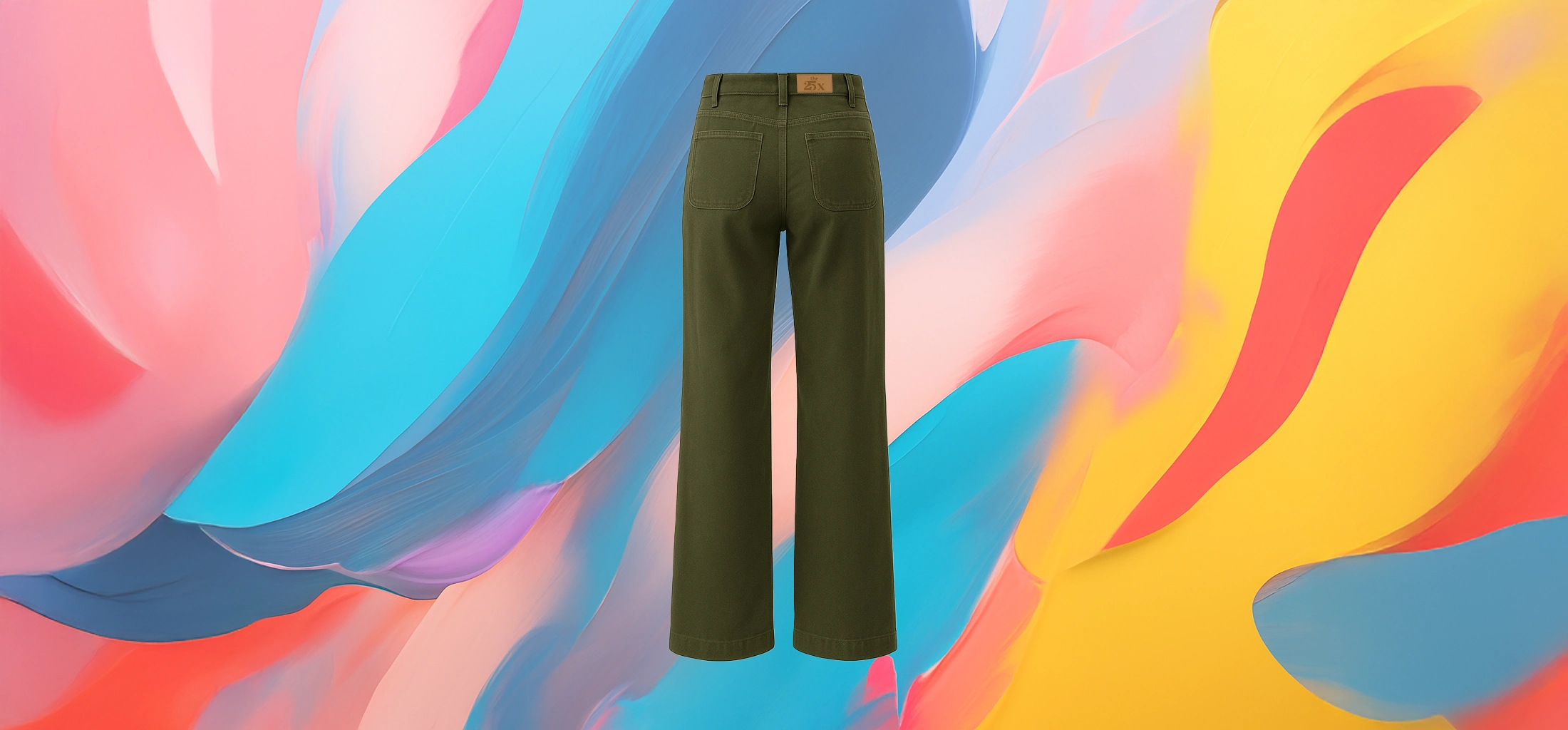The 25x - Green Denim Palazzo - Image 4
