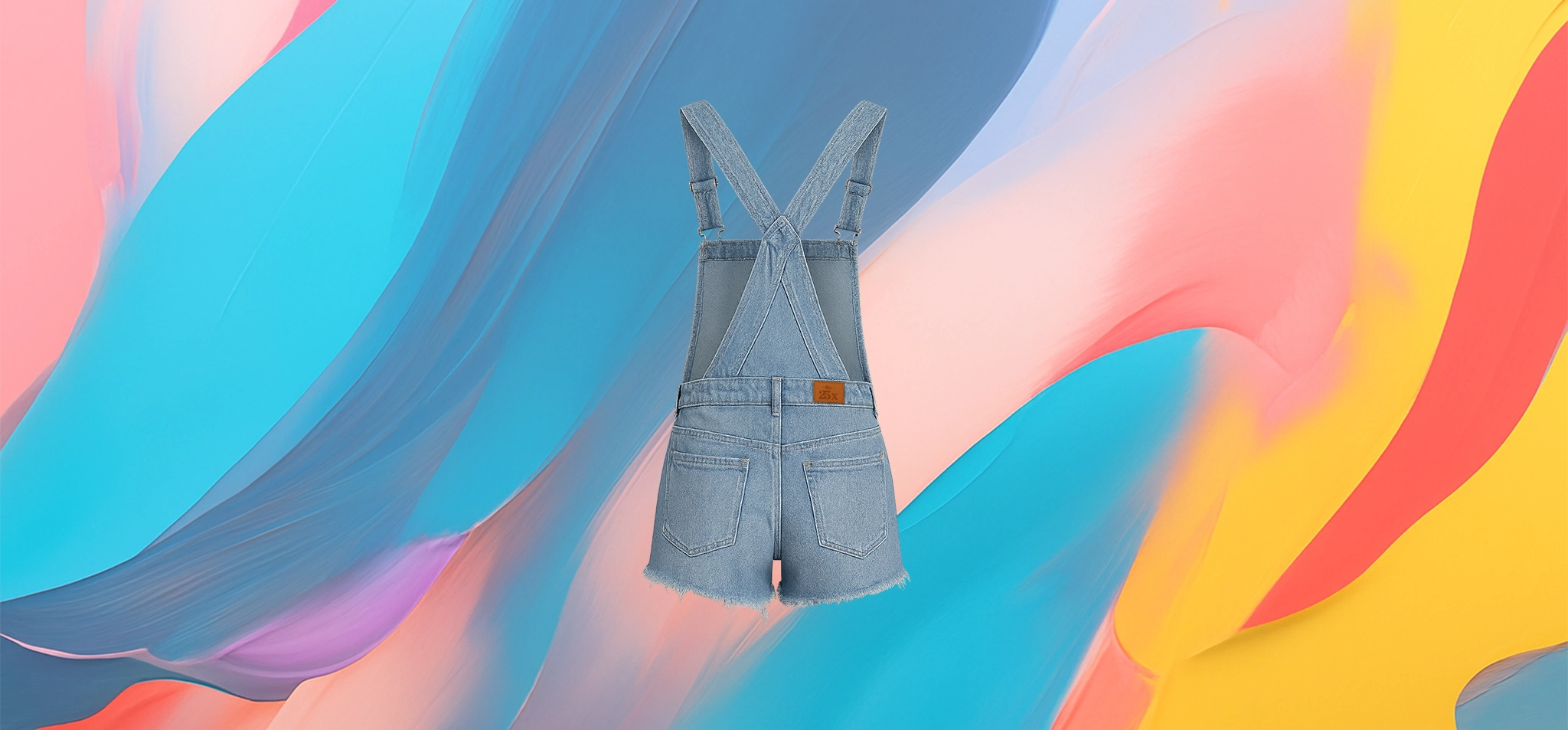 The 25x Classic Denim Overall Shorts - Image 3