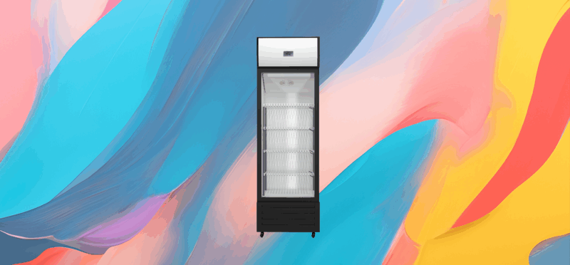 The 25x Commercial Air-Cooled Display Freezer Refrigerator