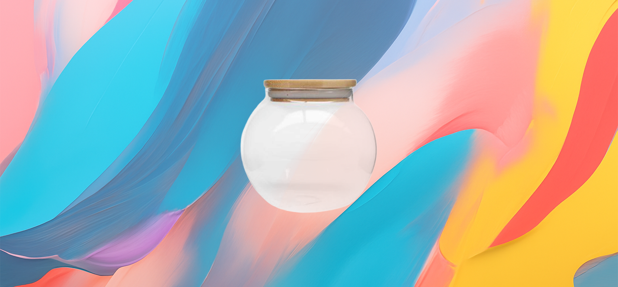 The 25x glass storage jar with wooden lid