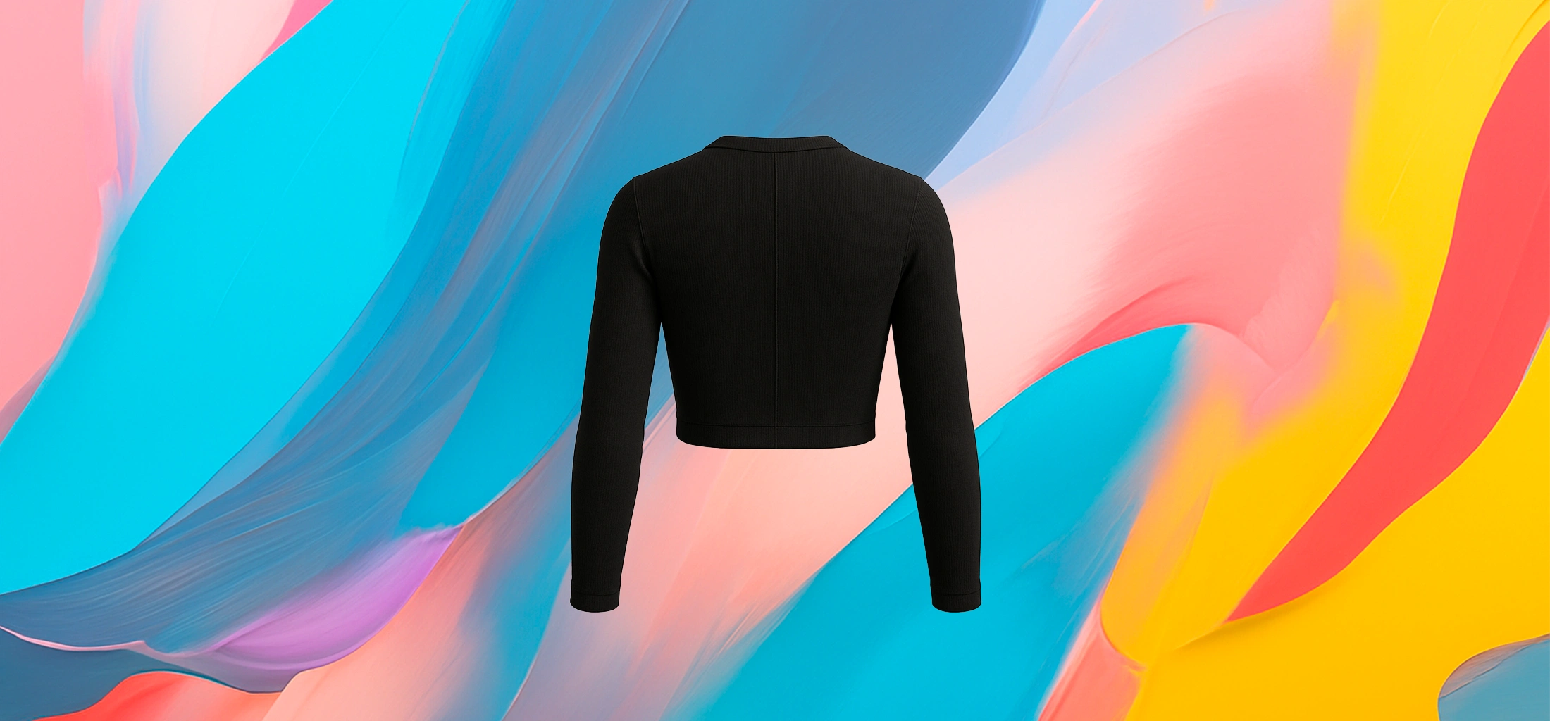 The 25x Sleek Zip Front Crop Top - Image 4