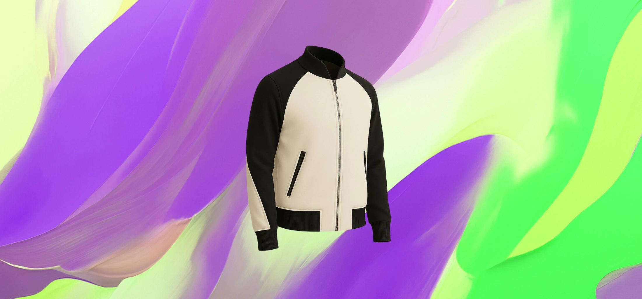 The25x Varsity Sunset Jacket - Black and white - Image 2