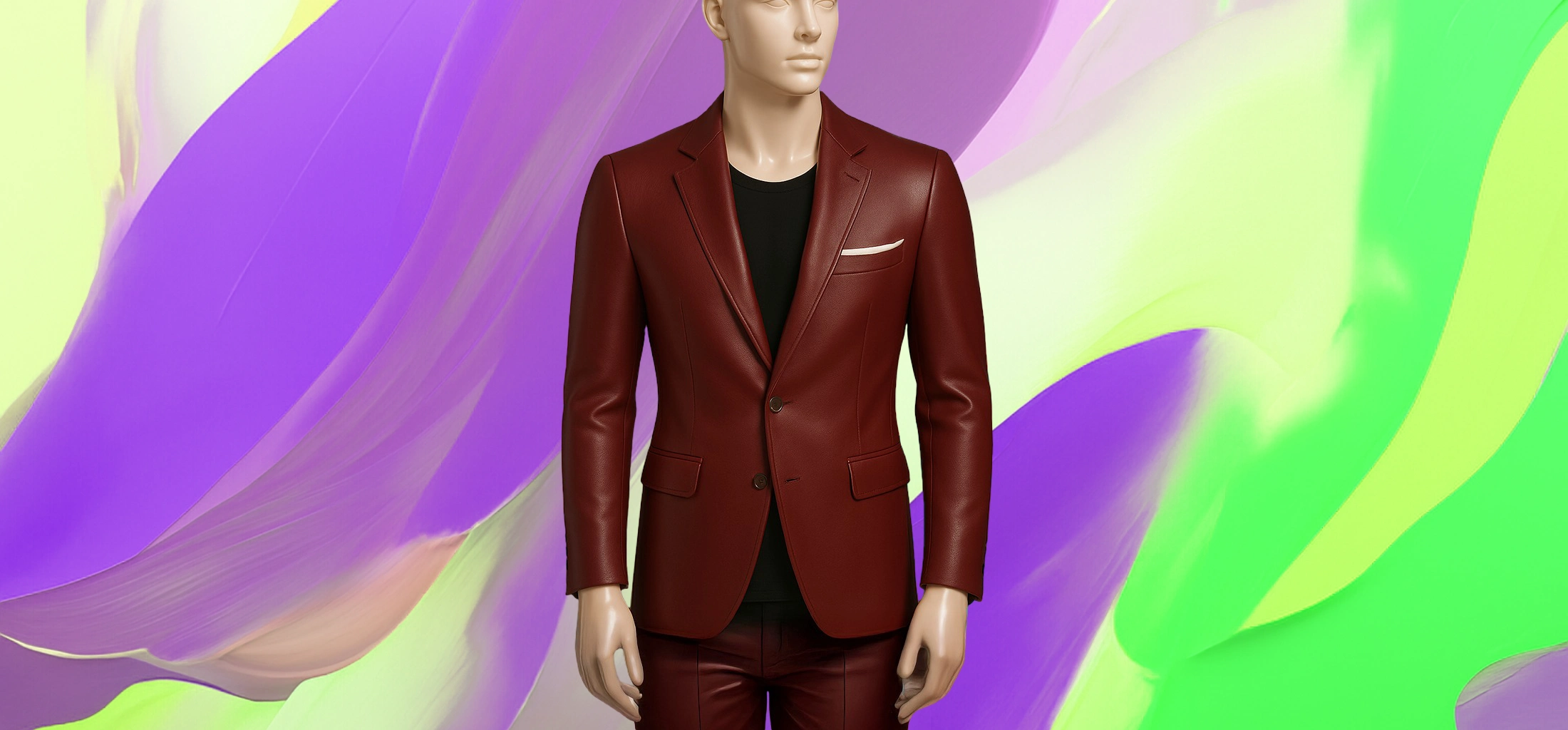 The 25x – Prestige Edge – Slim Leather Business Blazer - Image 5