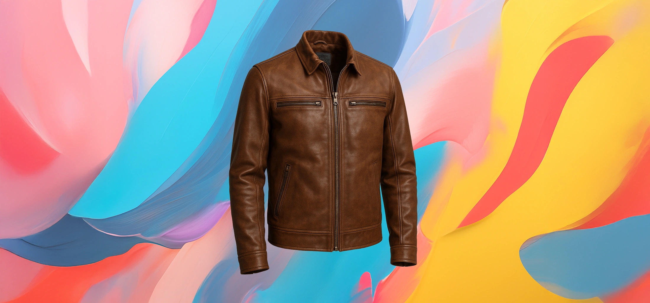 The 25x - Classic Brown Leather Jacket - Image 2