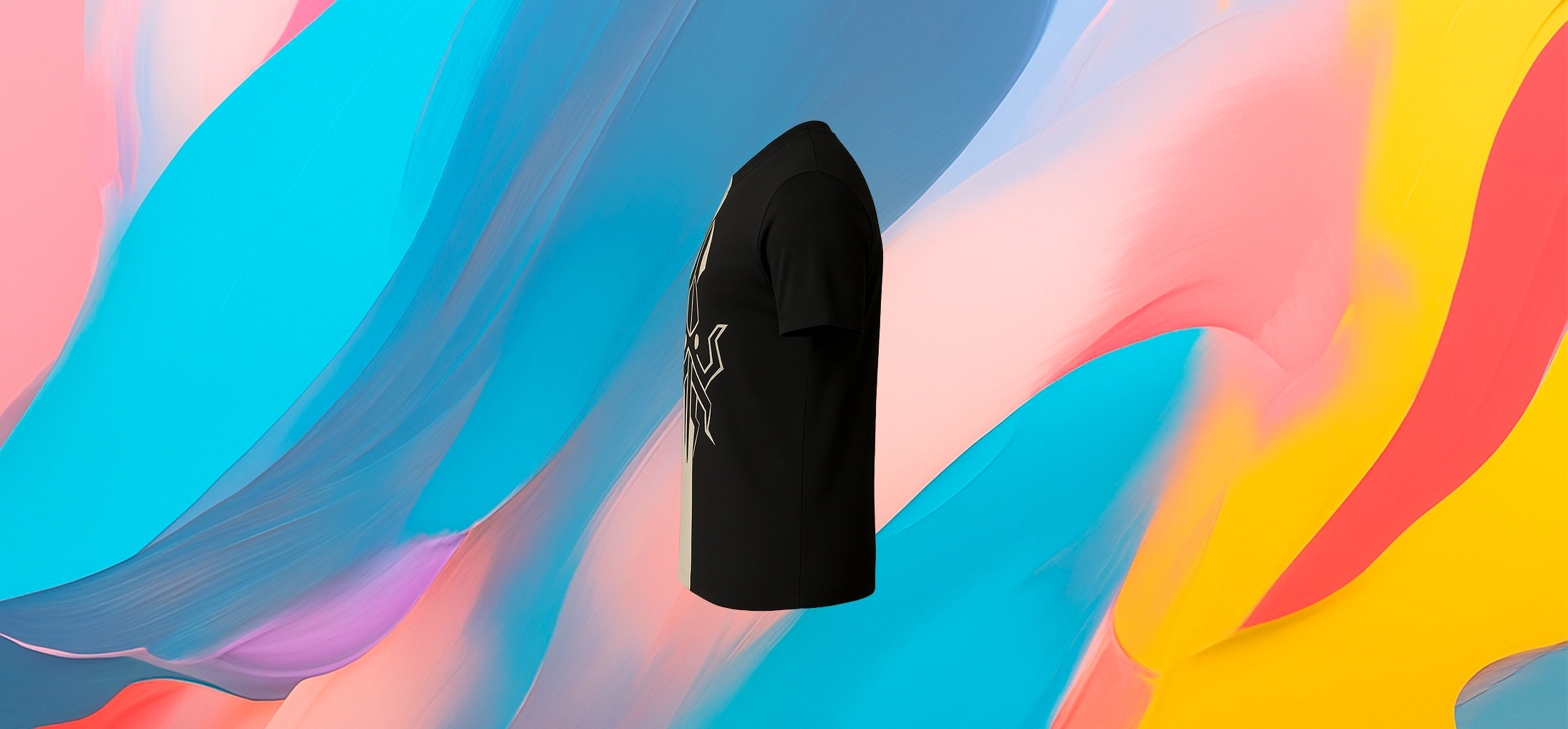 The 25x T-shirt with a stylized geometric squid design - Image 3