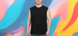 vue (1) The 25x Men’s Raw Edge Sleeveless T-shirt