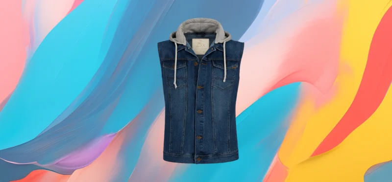 The 25x – Casual Denim Hooded Vest