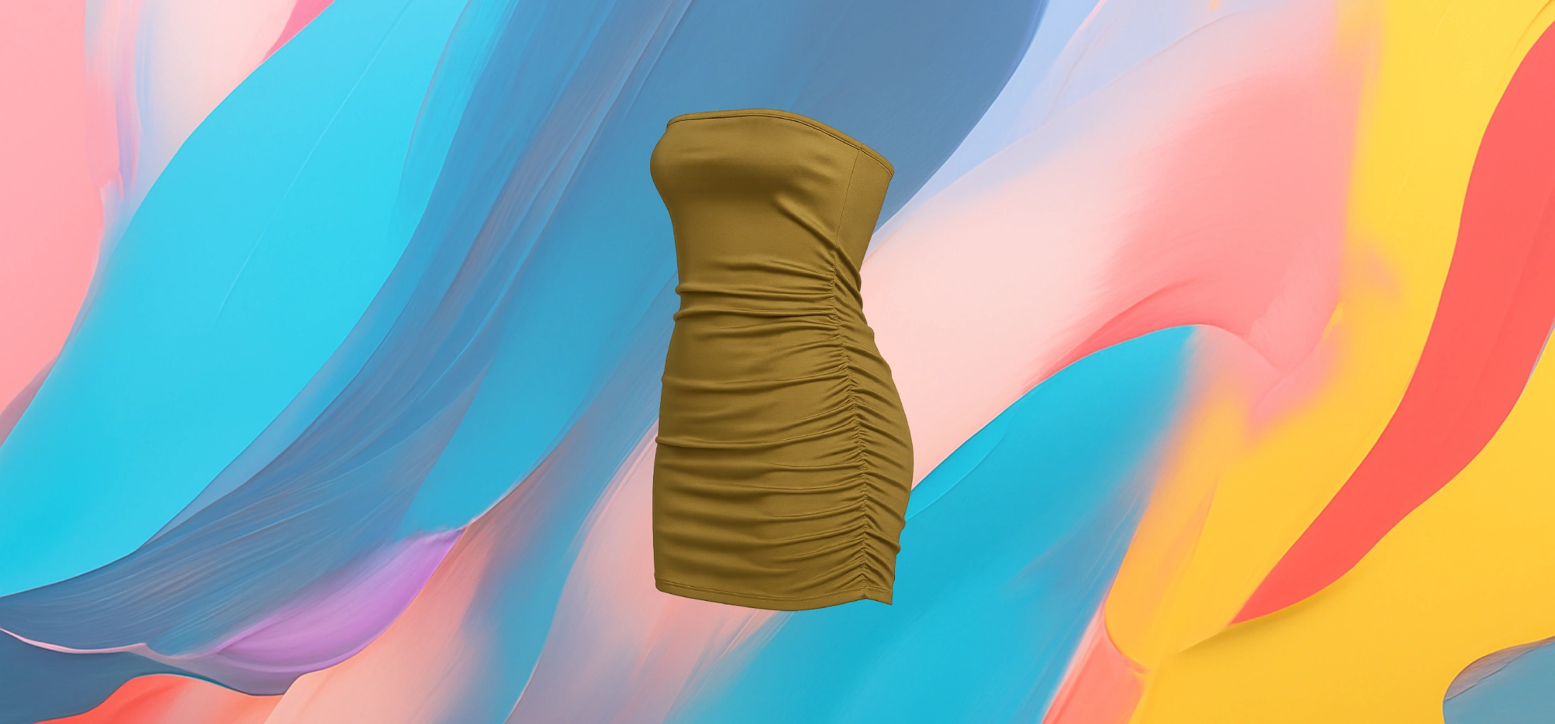 The 25x Radiance Ruched Tube Dress - Image 4