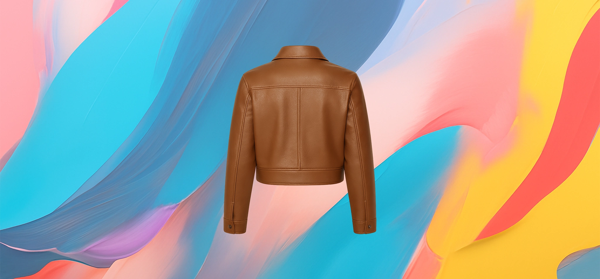 The 25x Cropped Leather Jacket - Image 2