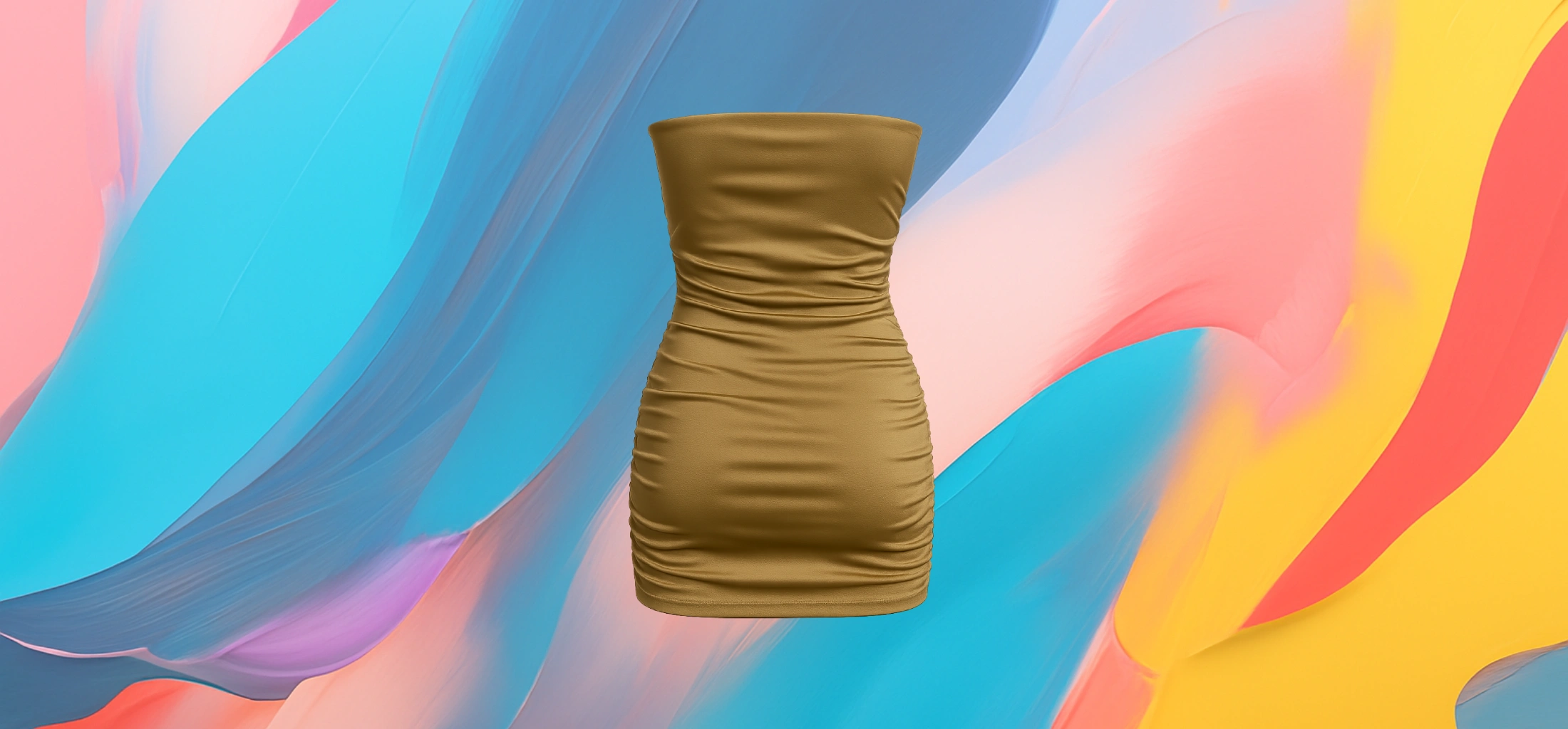 The 25x Radiance Ruched Tube Dress - Image 2
