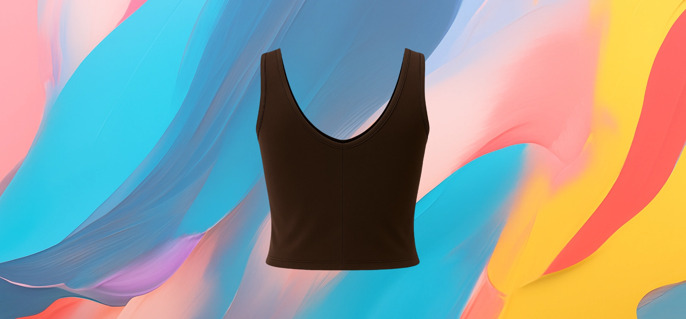 The 25x Women’s Brown Crop Tank Top - Image 4