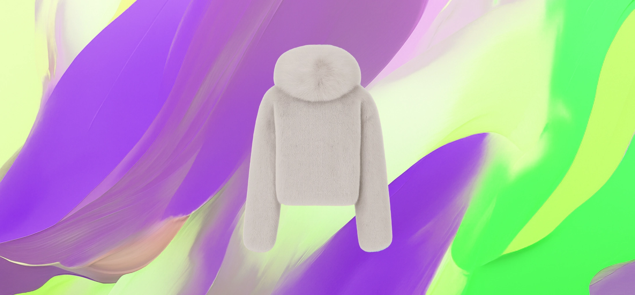 The 25x Frost Glow Faux Fur Hoodie - Image 2