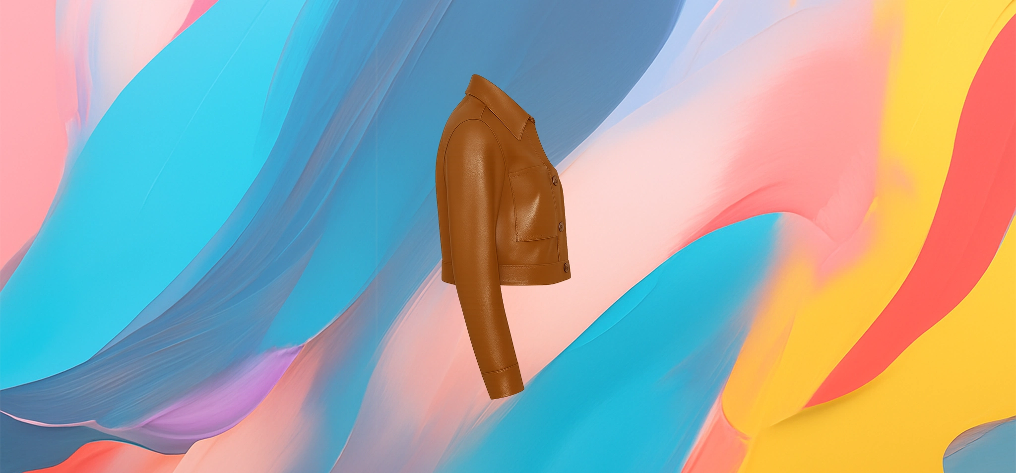 The 25x Cropped Leather Jacket - Image 3