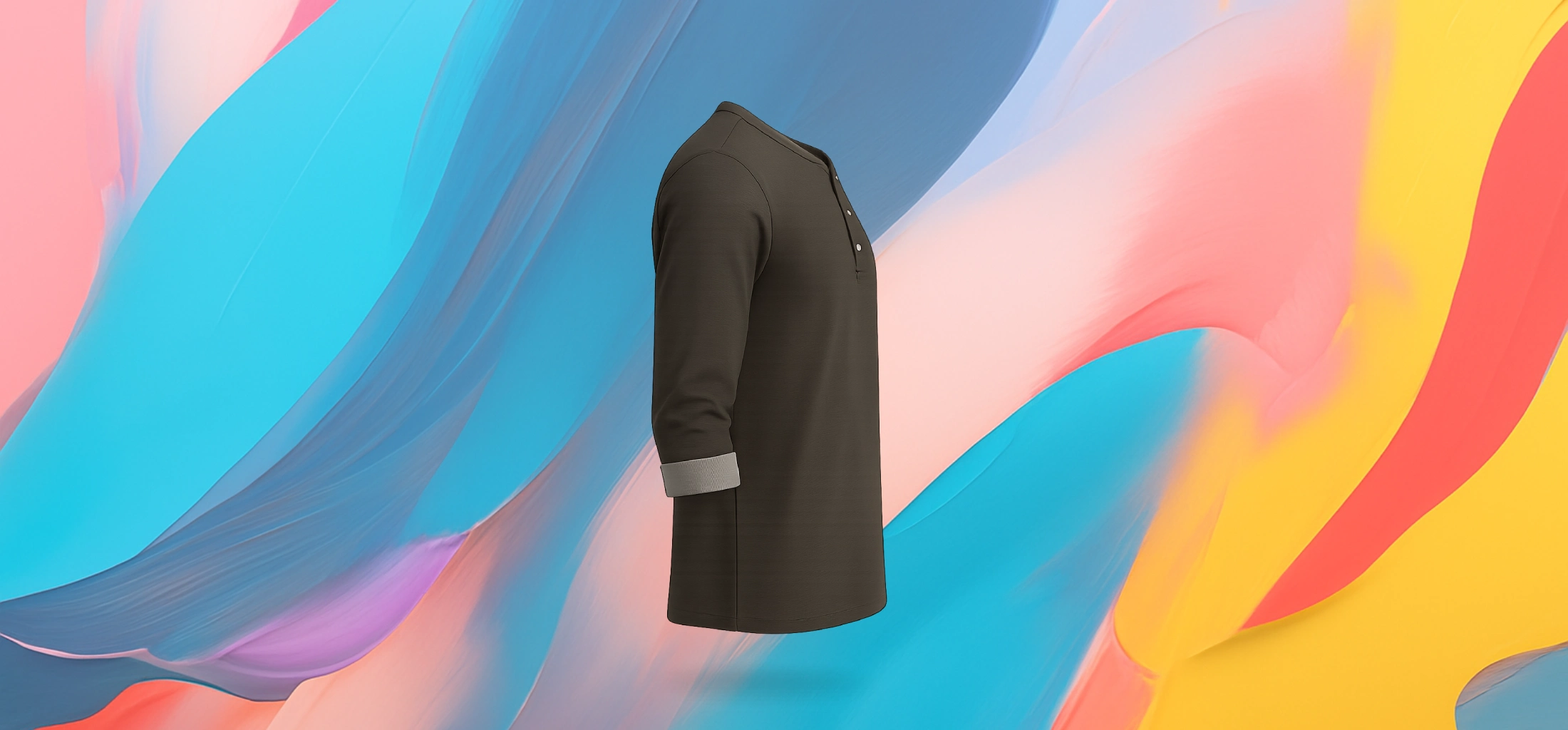 The 25x Men’s Luxury Henley Shirt - Image 3