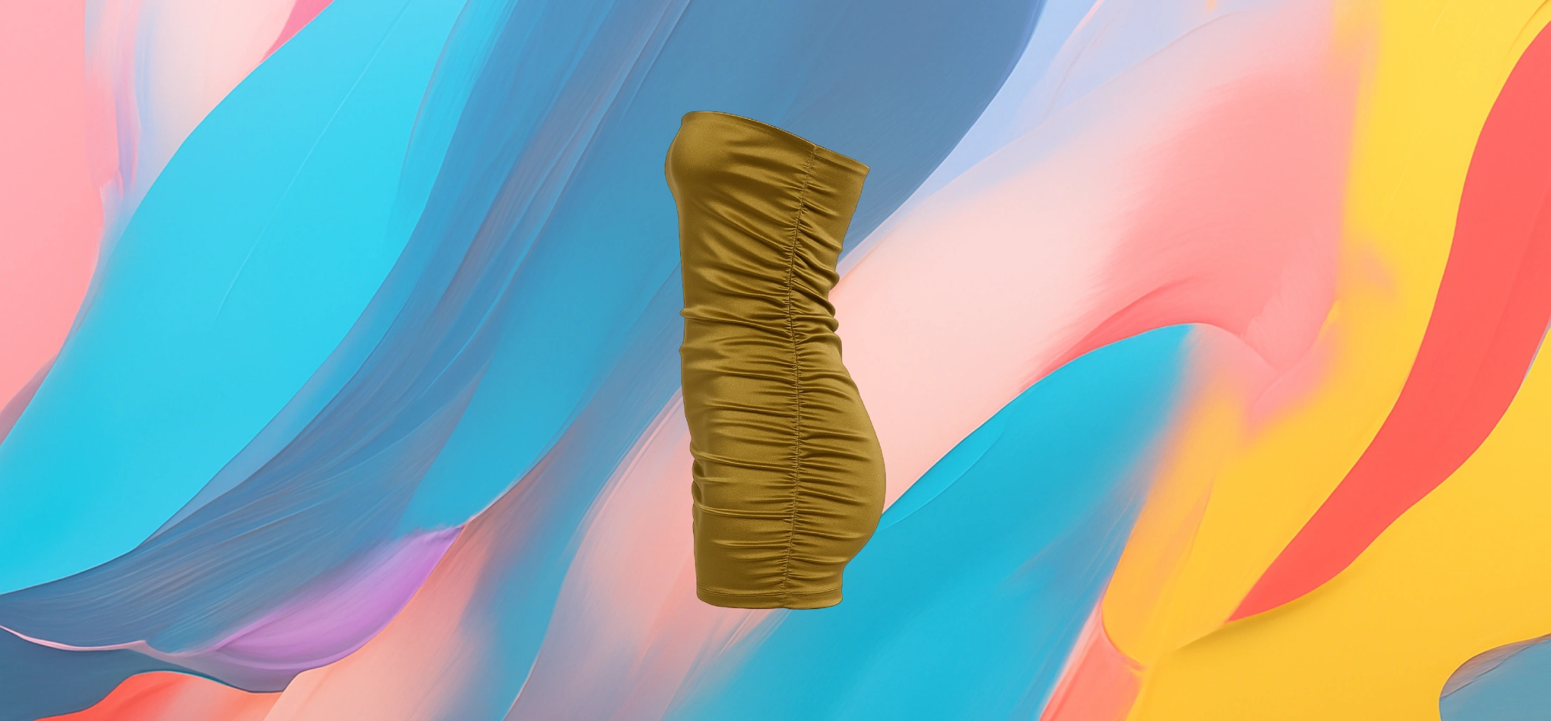 The 25x Radiance Ruched Tube Dress - Image 3