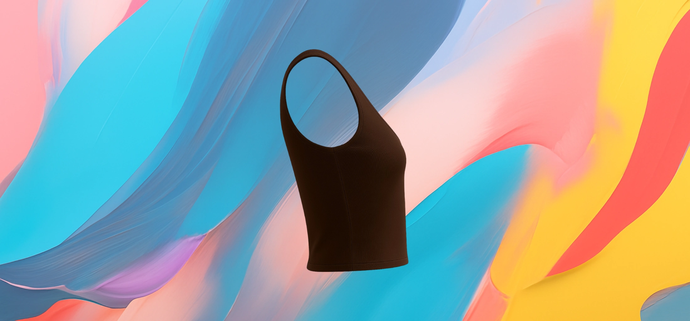 The 25x Women’s Brown Crop Tank Top - Image 3
