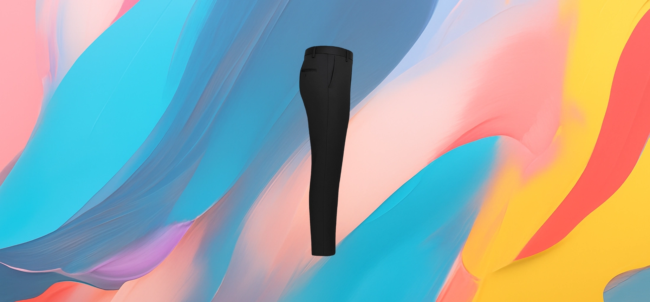 The 25x Essential Black Slim Trousers - Image 3
