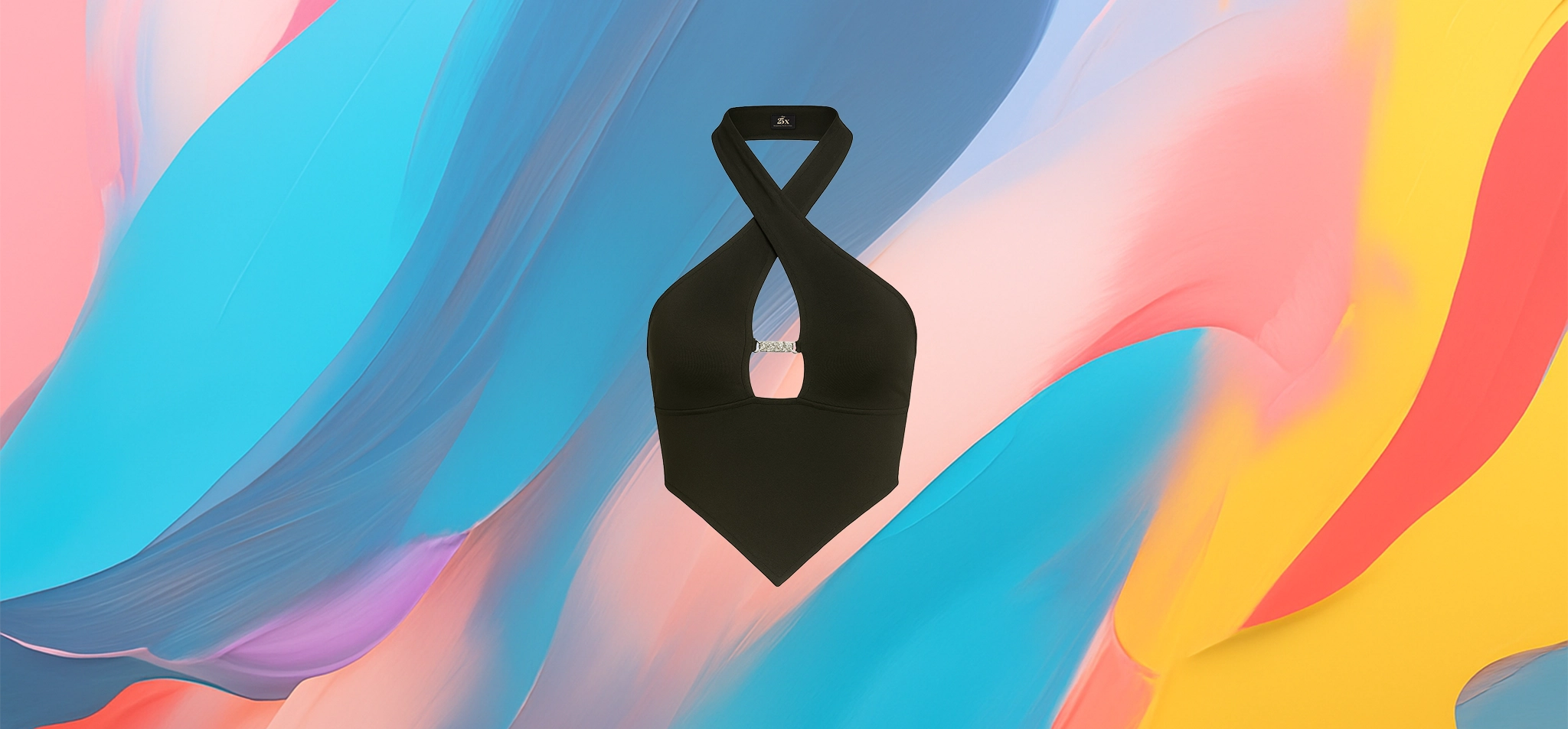 The 25x Cross Halter Cutout Top