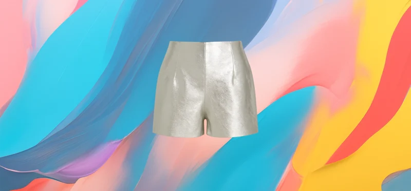 The 25x Silver Metallic Shorts