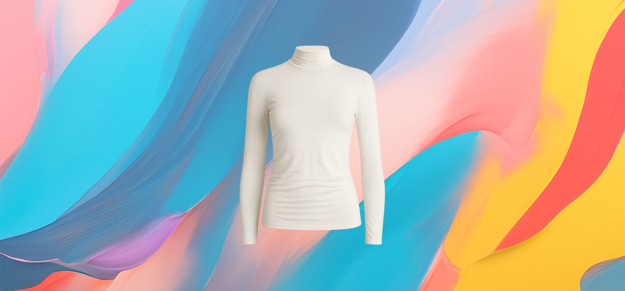 The 25X Women’s Slim Fit Turtleneck Top