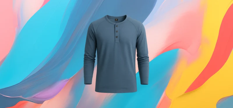 The 25x Men’s Luxury Henley Long Sleeve T-shirt