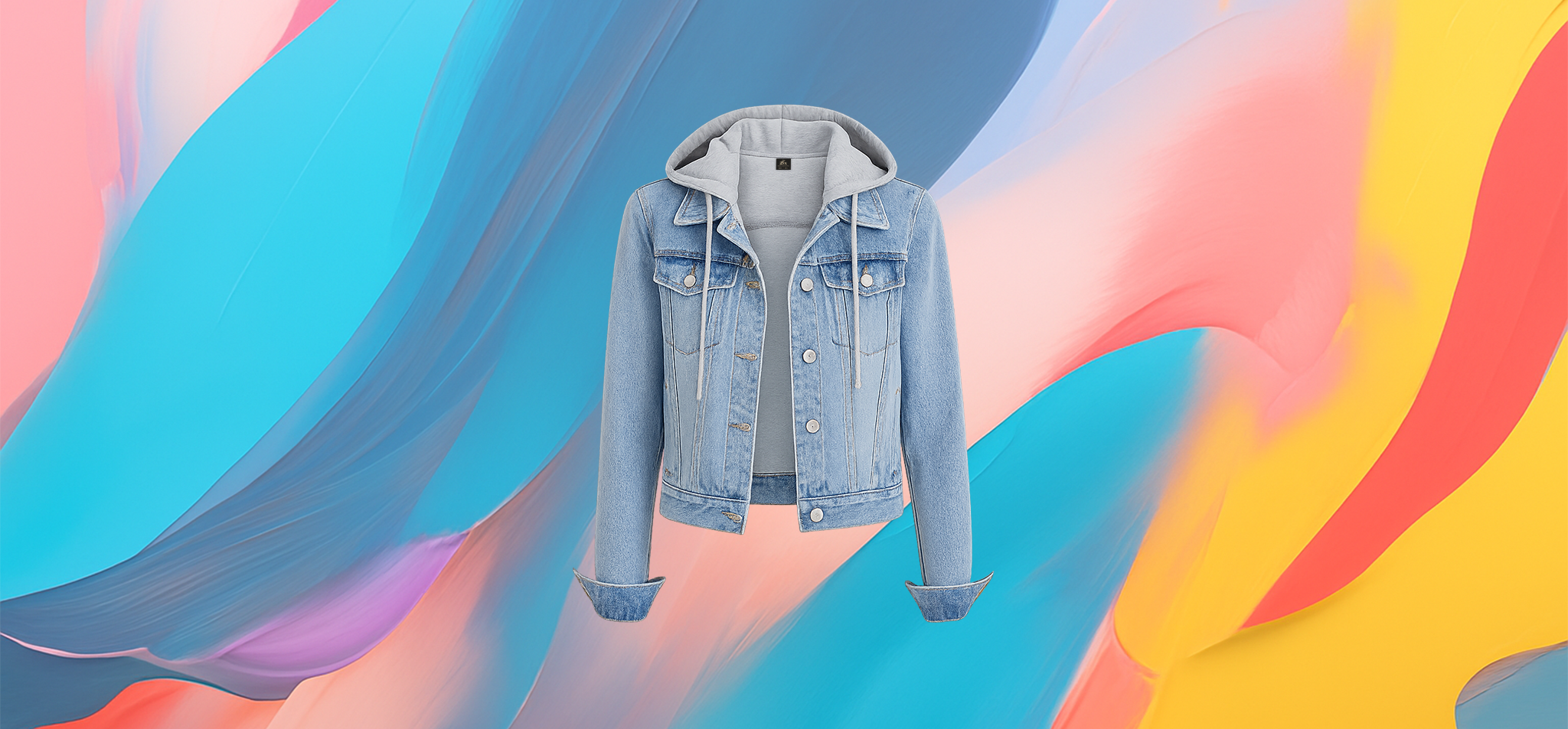 The 25x Layered Denim Hoodie Jacket