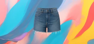 The 25x High-Waisted Raw Hem Denim Shorts