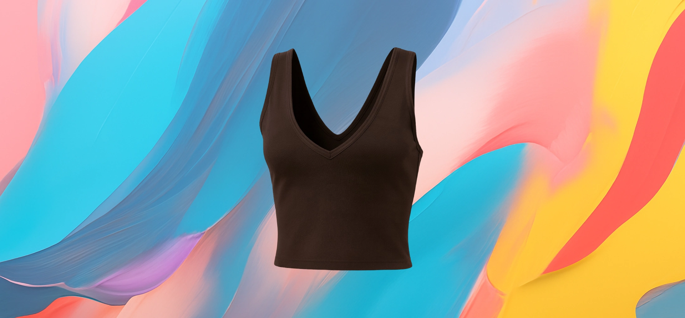 The 25x Women’s Brown Crop Tank Top