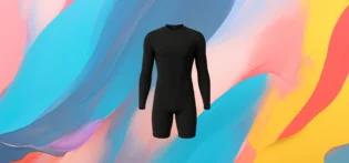 vue de face The 25x Long Sleeve Shorty Wetsuit