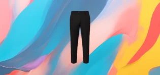 vue de face The 25x Essential Black Slim Trousers