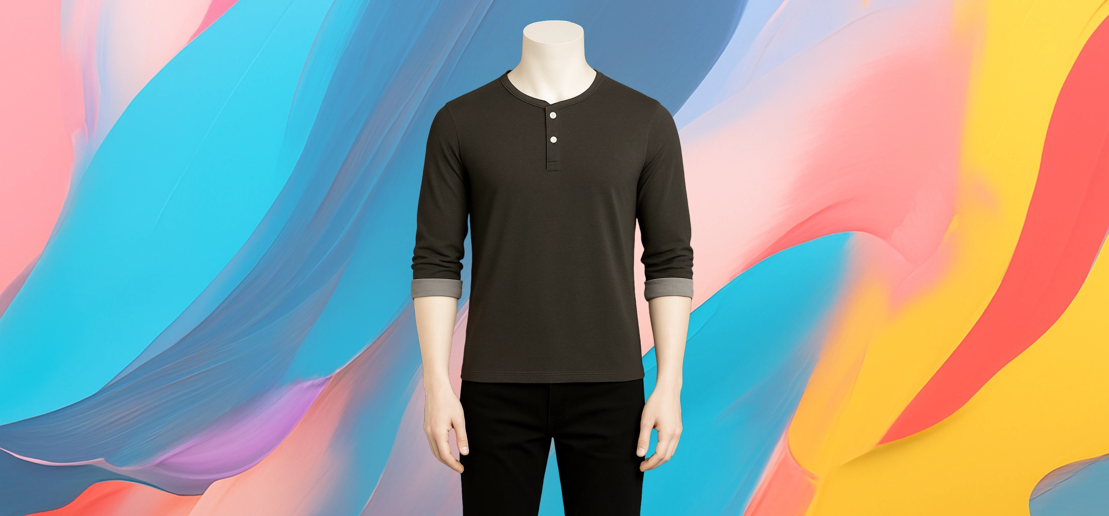 The 25x Men’s Luxury Henley Shirt - Image 4