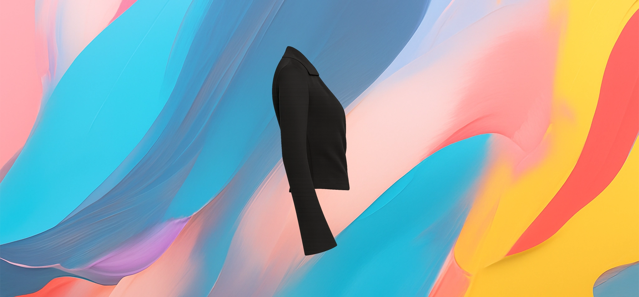 The 25x Black Wrap Blouse - Image 4