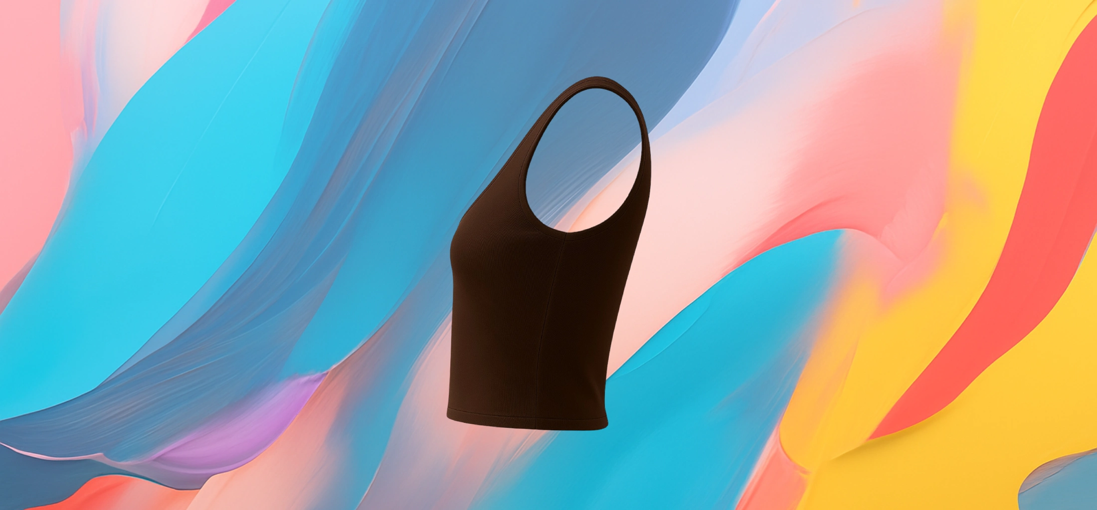 The 25x Women’s Brown Crop Tank Top - Image 2