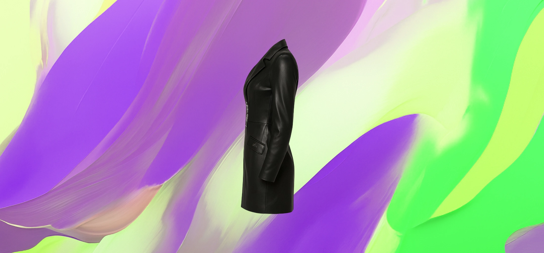 The 25x Midnight Edge Leather Dress Coat - Image 2