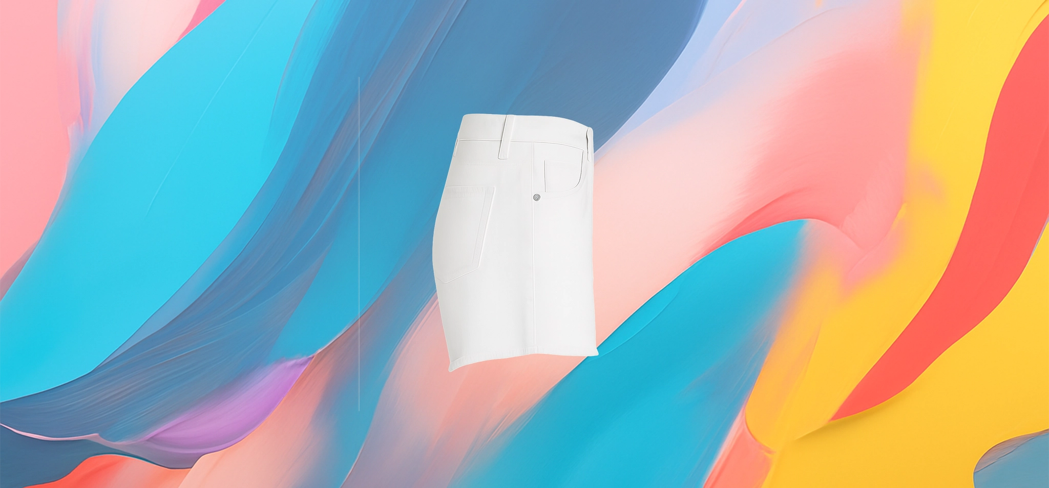 The 25x High-Waisted White Denim Shorts - Image 4