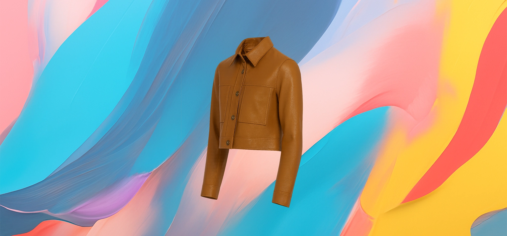 The 25x Cropped Leather Jacket - Image 4
