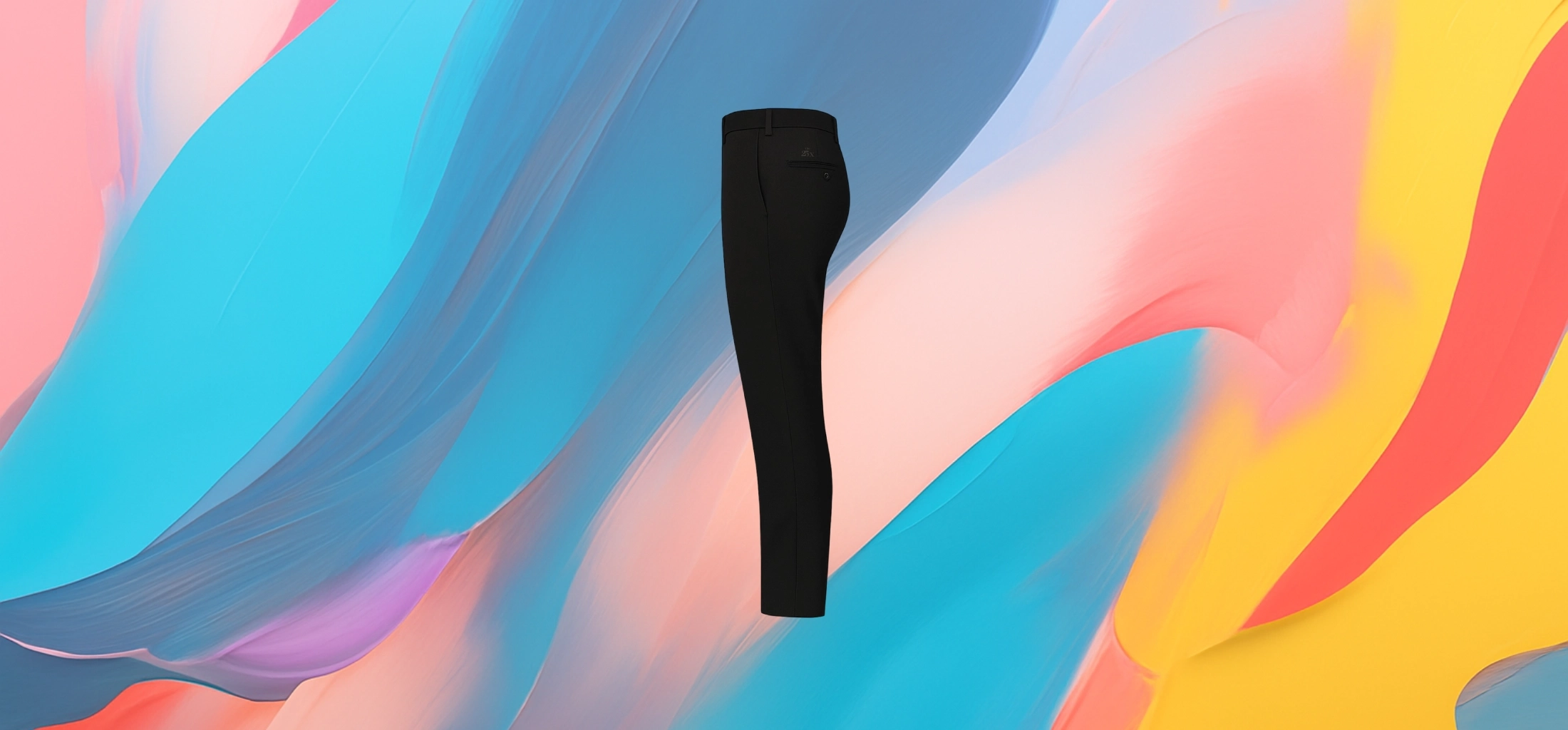 The 25x Essential Black Slim Trousers - Image 2