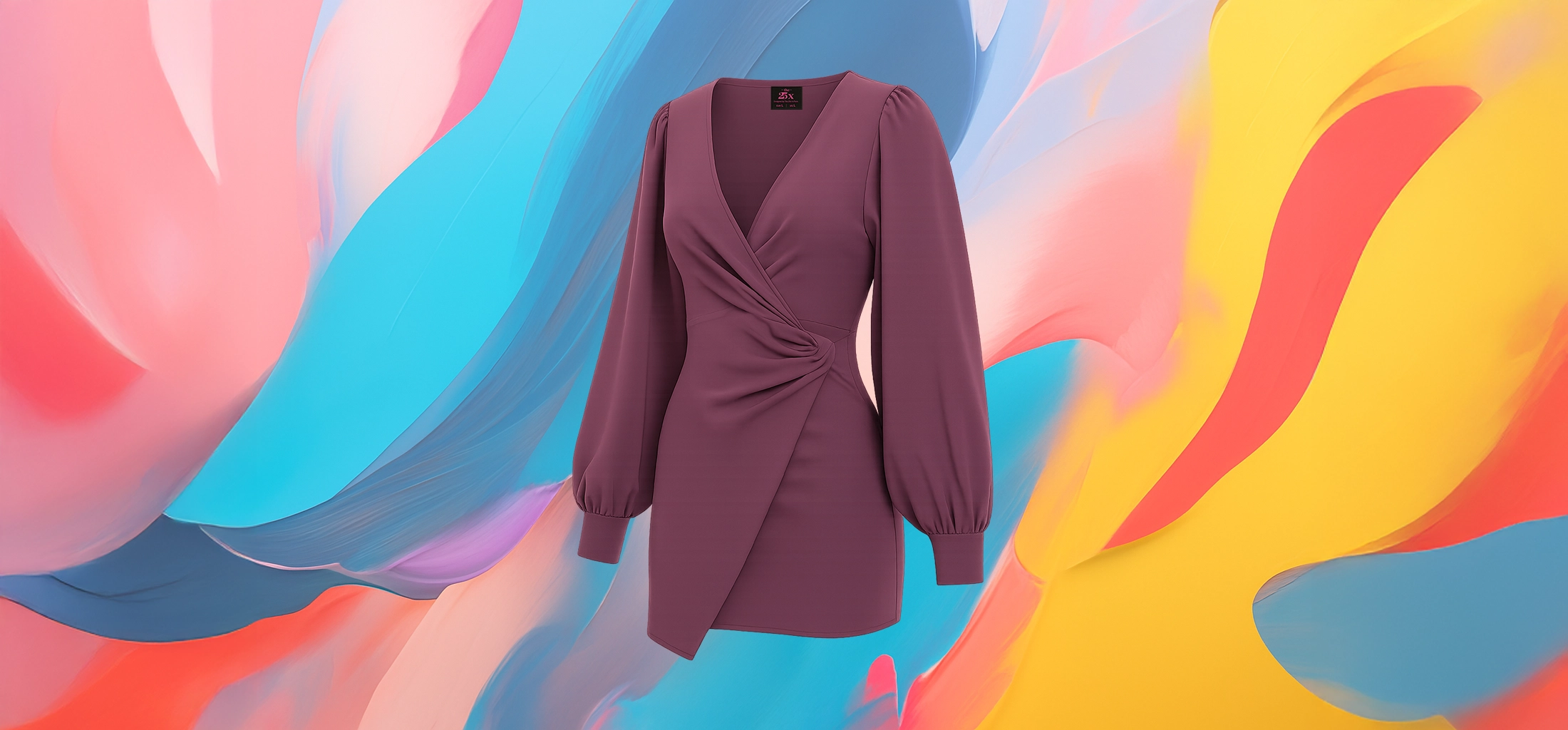 The 25 X Plum Allure Dress - Image 2