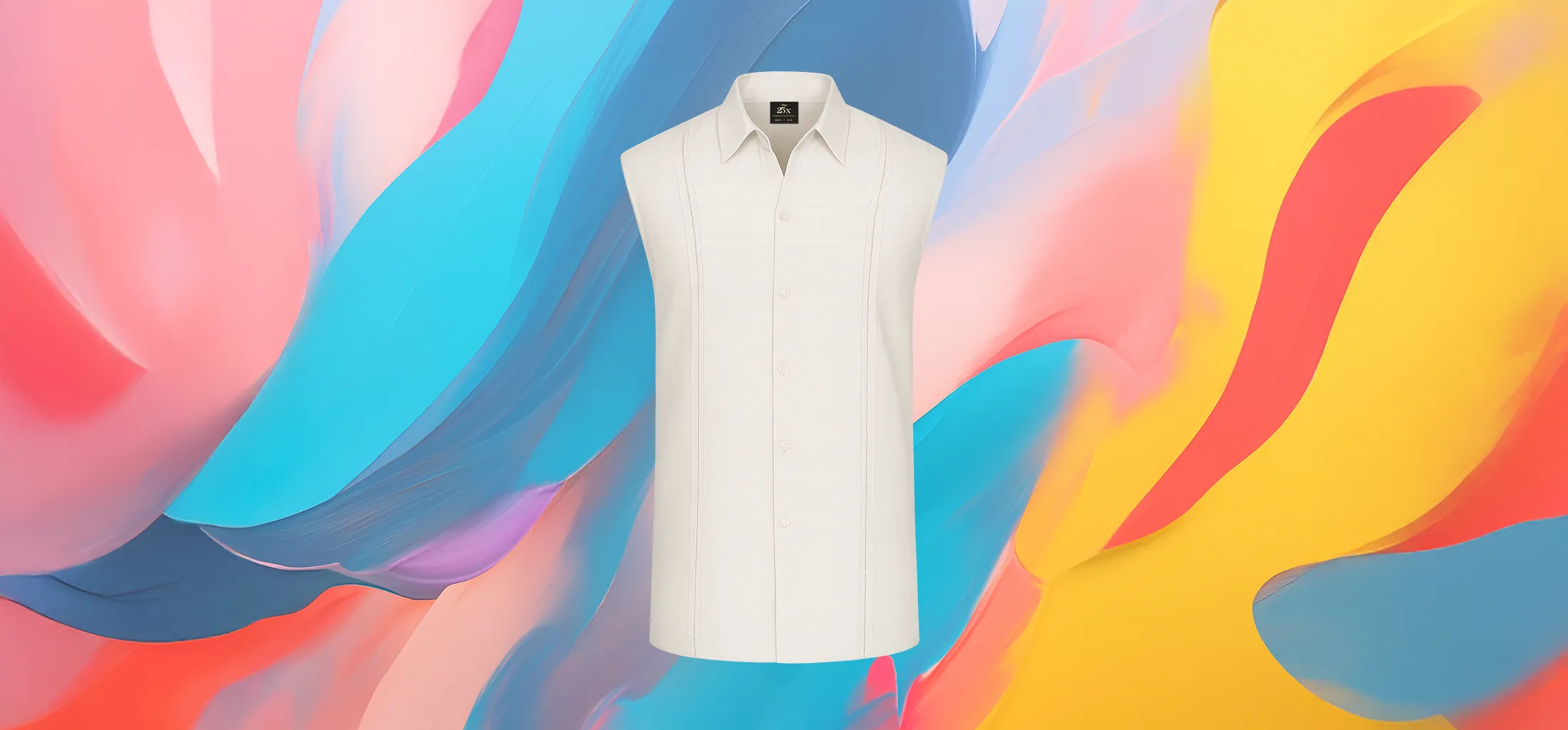The 25x Men's Sleeveless Casual Shirt