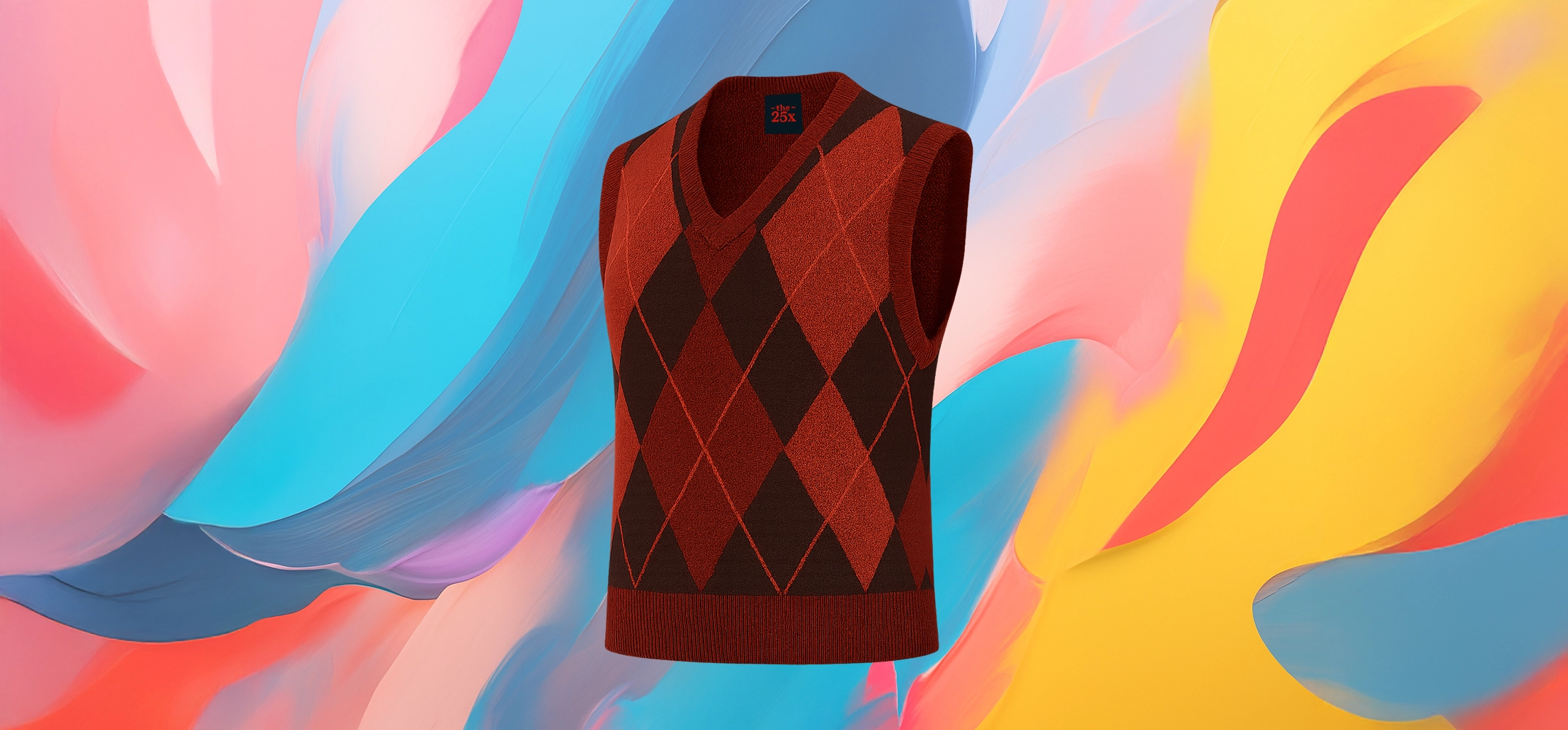 The 25x Retro Argyle Vest - Image 2