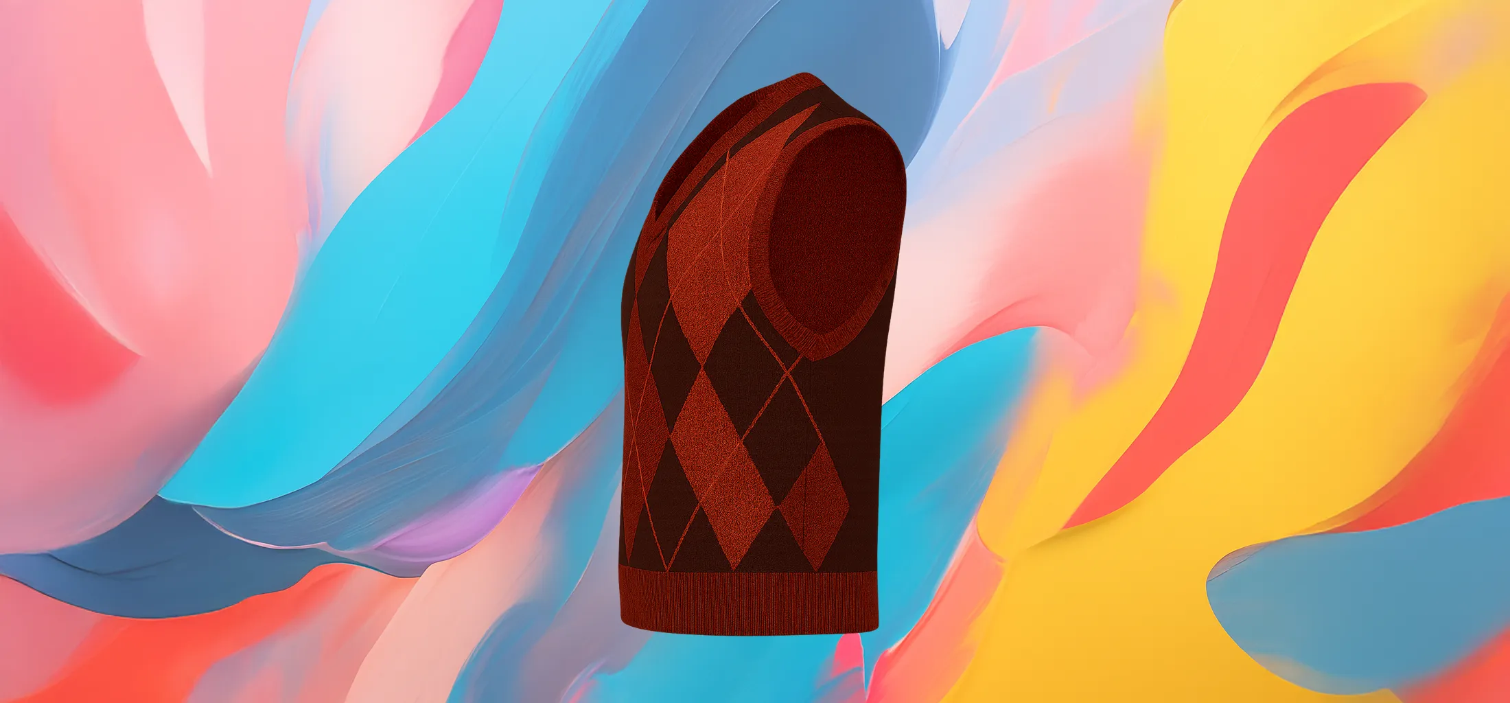 The 25x Retro Argyle Vest - Image 3