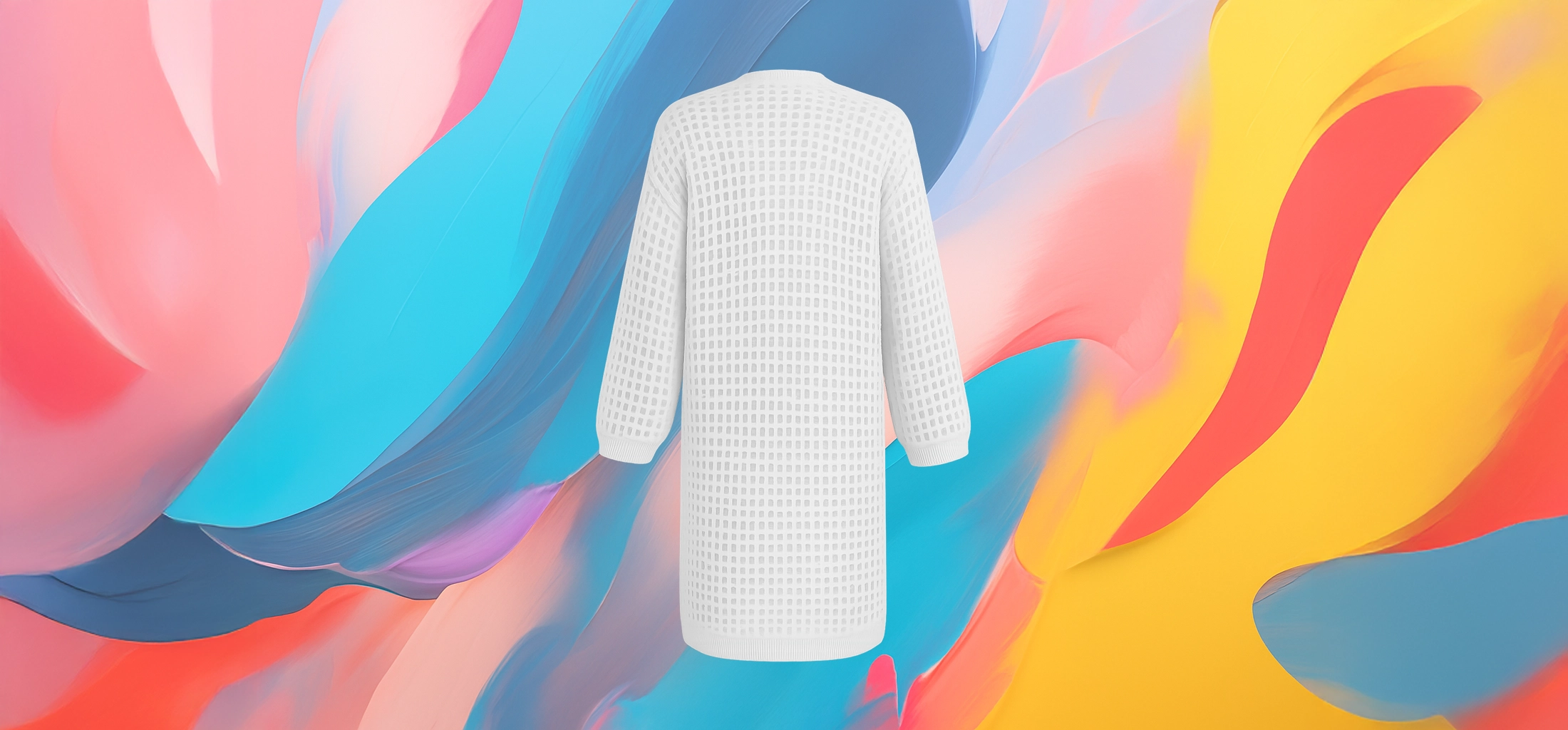 The 25x White Crochet Knit Cardigan - Image 4