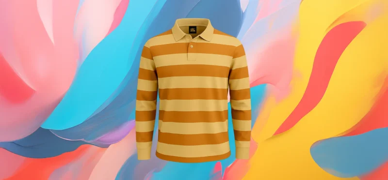 The 25x Polo in Mustard and Light Beige