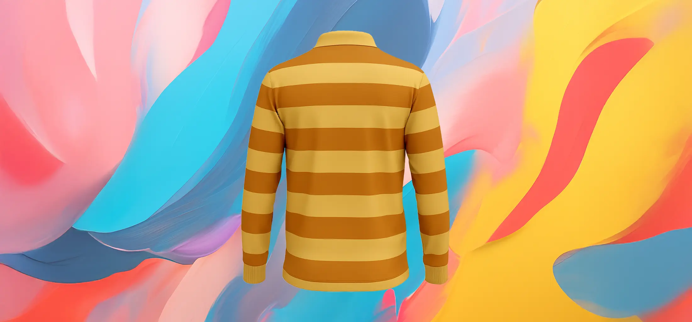 The 25x Polo in Mustard and Light Beige - Image 4