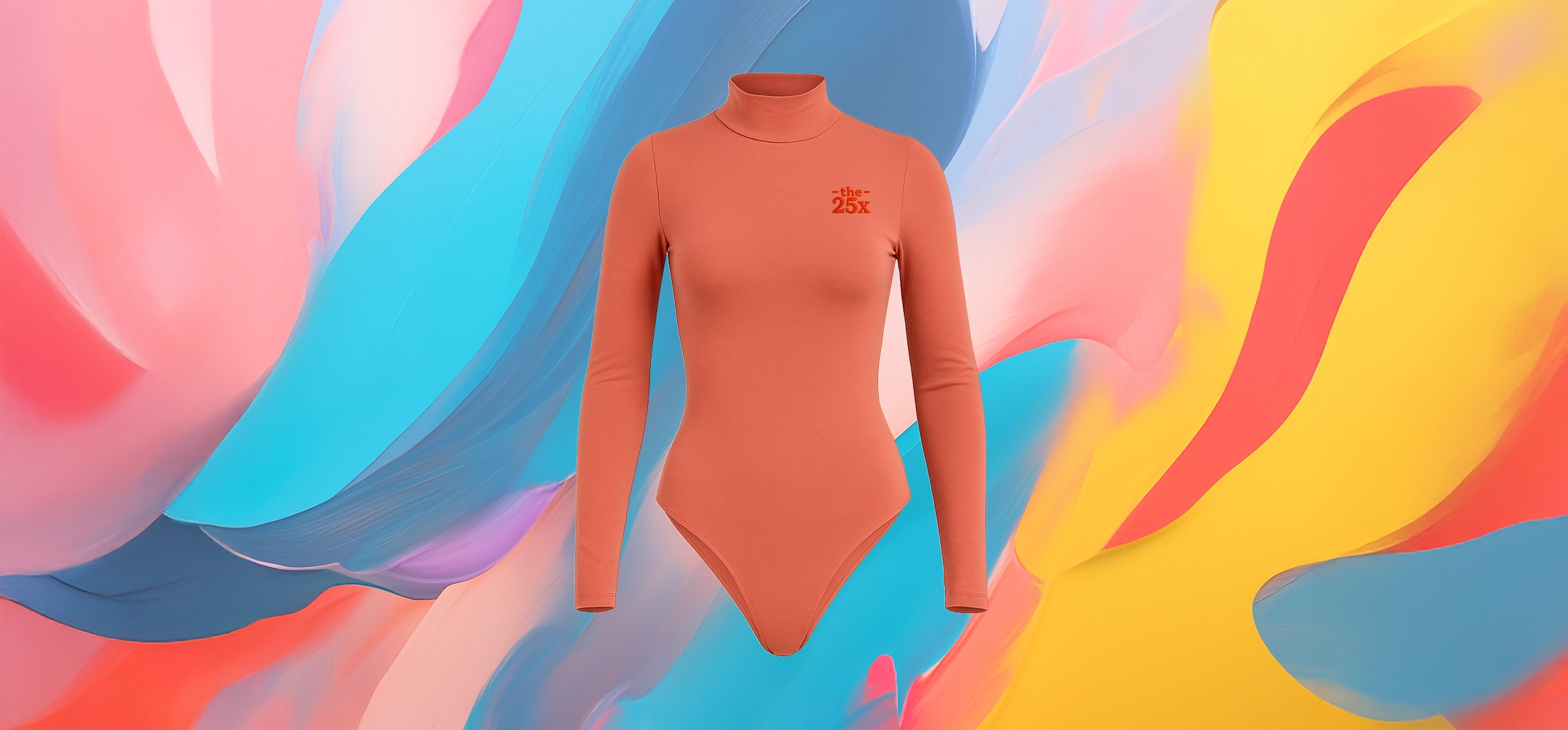 The 25 X Bright Pink Plain Long-Sleeve Bodysuit
