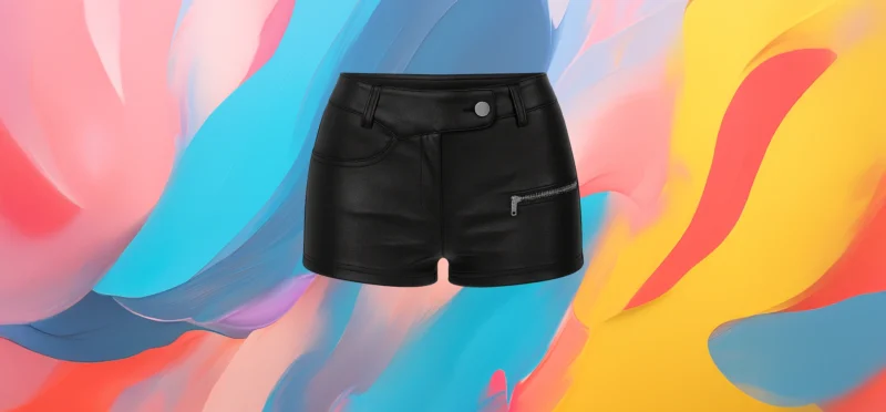 The 25X Midnight Edge Faux Leather Shorts