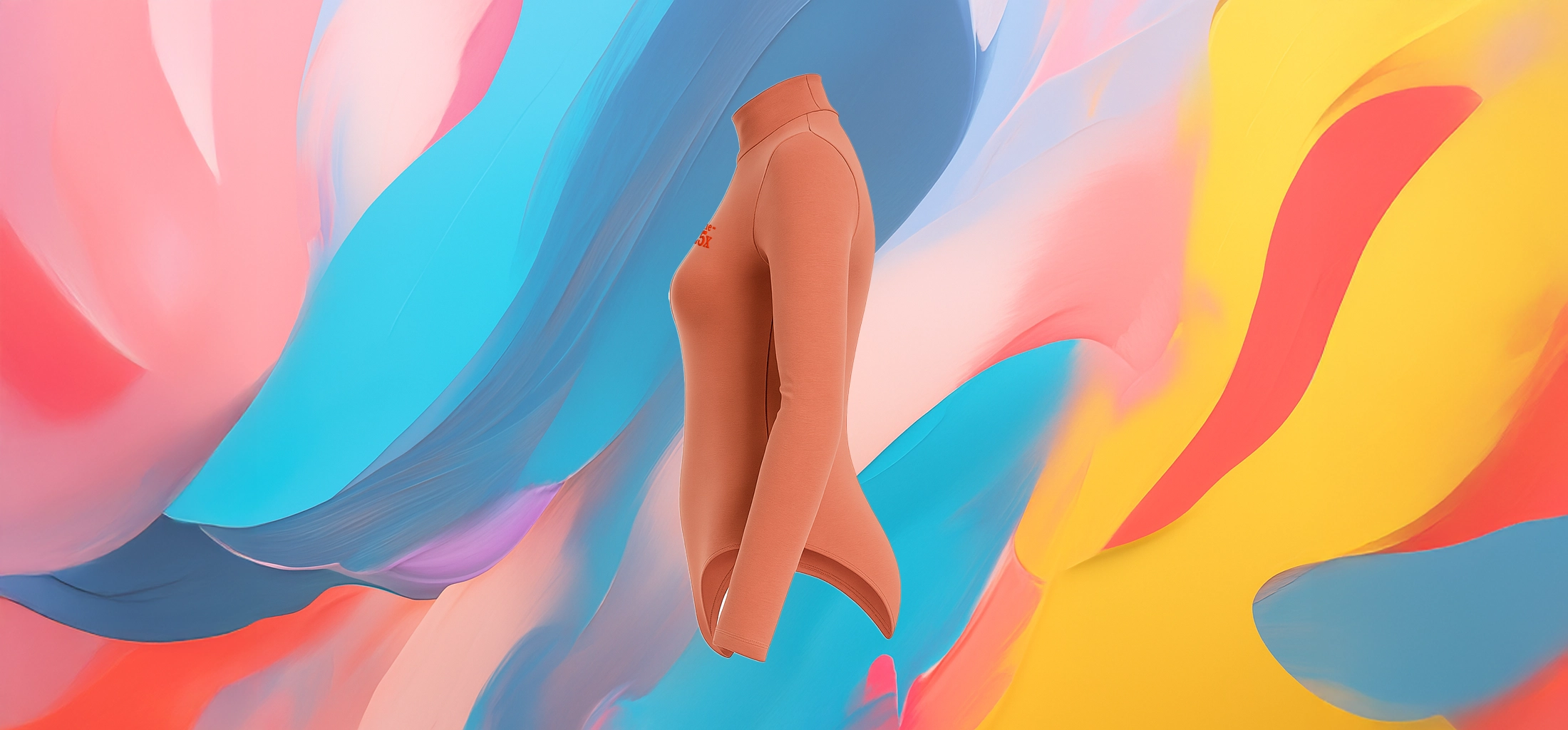 The 25 X Bright Pink Plain Long-Sleeve Bodysuit - Image 3