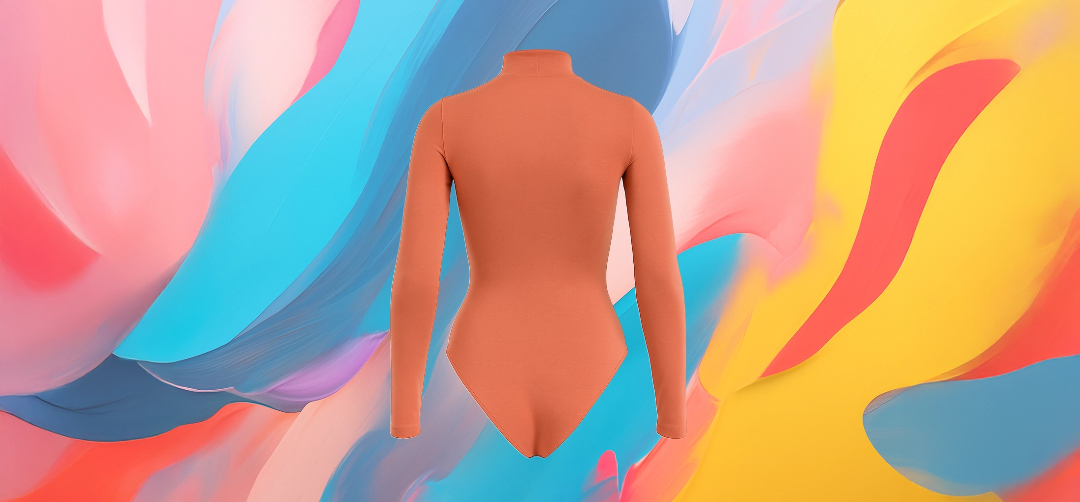 The 25 X Bright Pink Plain Long-Sleeve Bodysuit - Image 4