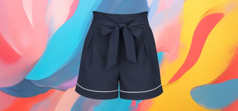 The 25x Navy Bow Short