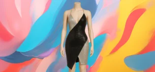 The 25X Two-Tone Sequin Mini Dress